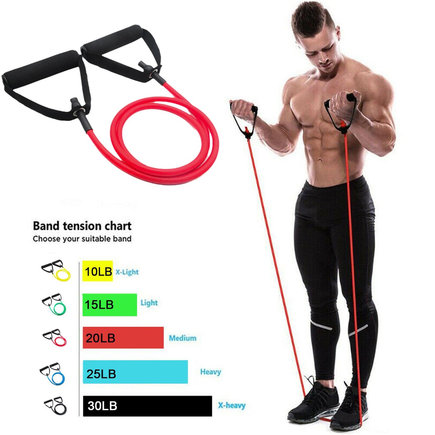 Levels Resistance Bands With Handles Yoga