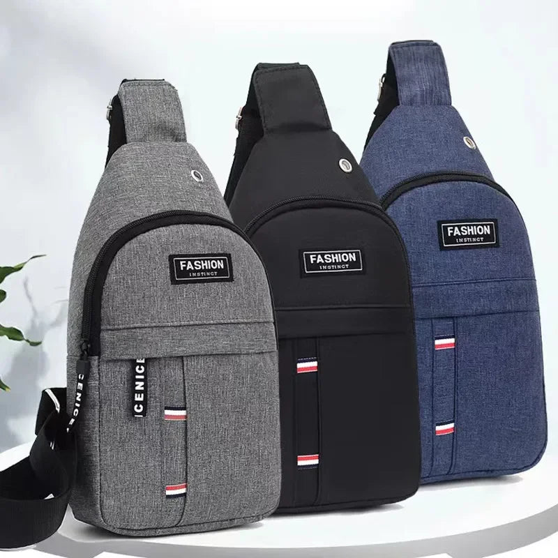 New Chest Bag Messenger Pack Men Simple - Water Resistant