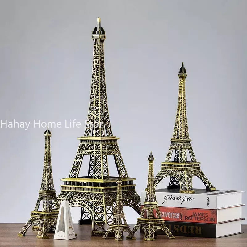 Bronze Paris Eiffel Tower Metal Crafts Home Decoration