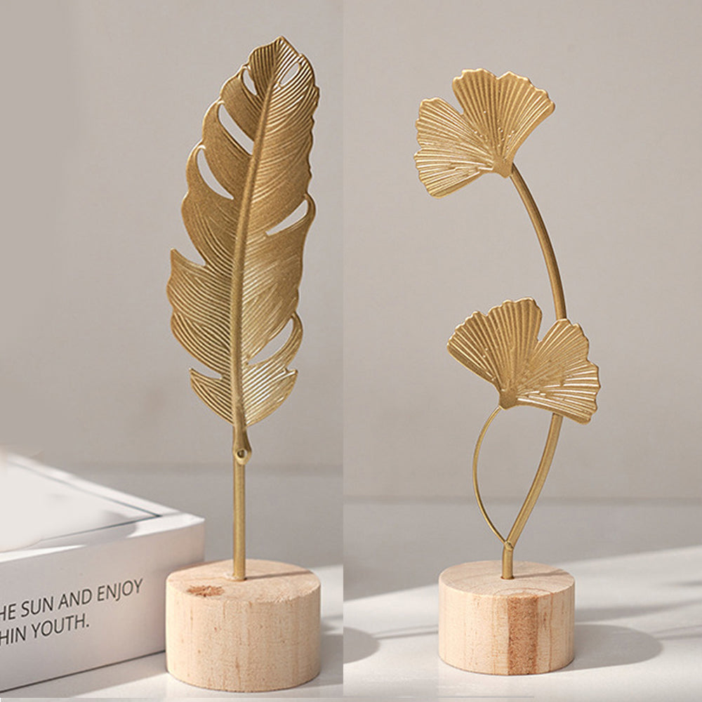 Nordic Gold Ginkgo Leaf Crafts Leaves