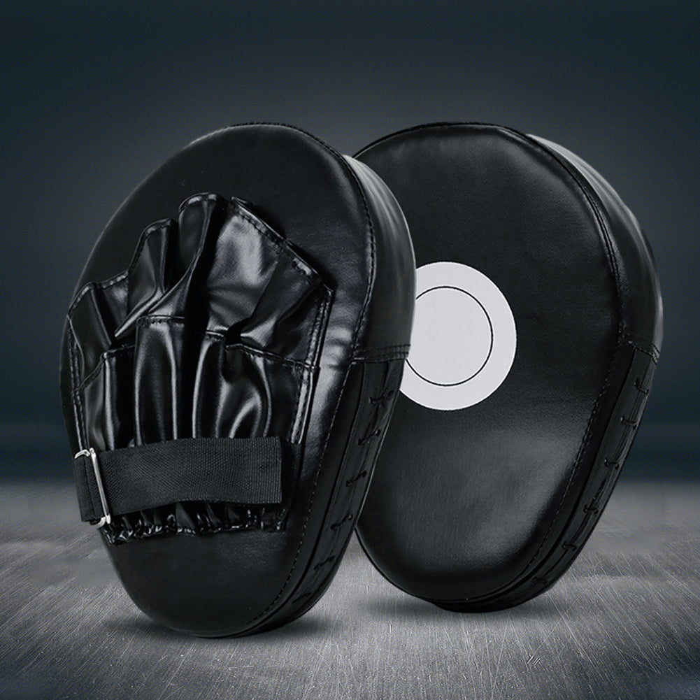 Kick Boxing Gloves Pad PU Leather Curved Punch