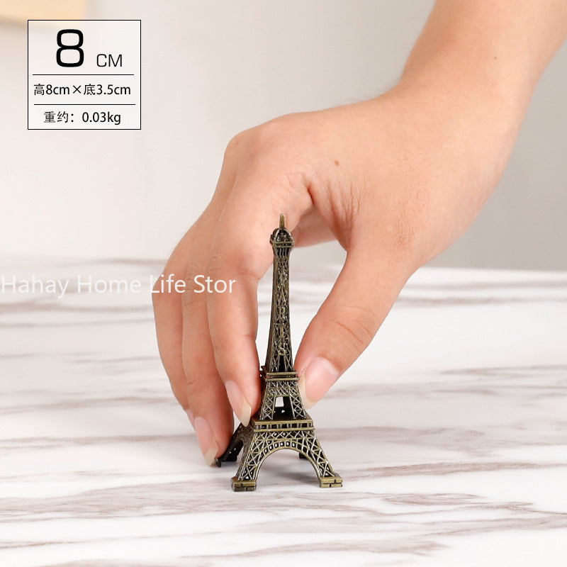 Bronze Paris Eiffel Tower Metal Crafts Home Decoration