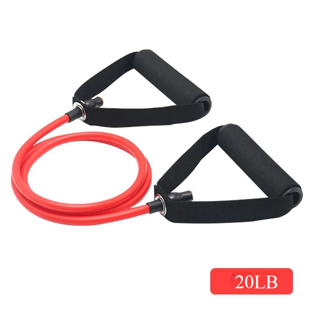 5 Levels Yoga Pull Rope TPE Resistance Bands with Handles