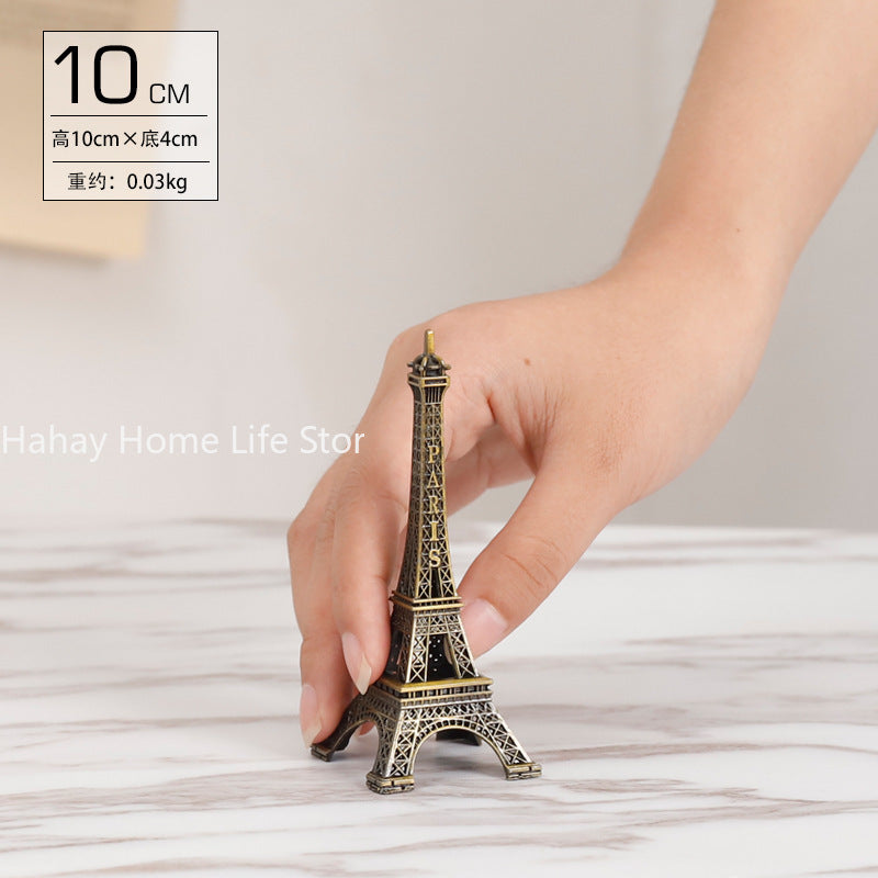 Bronze Paris Eiffel Tower Metal Crafts Home Decoration
