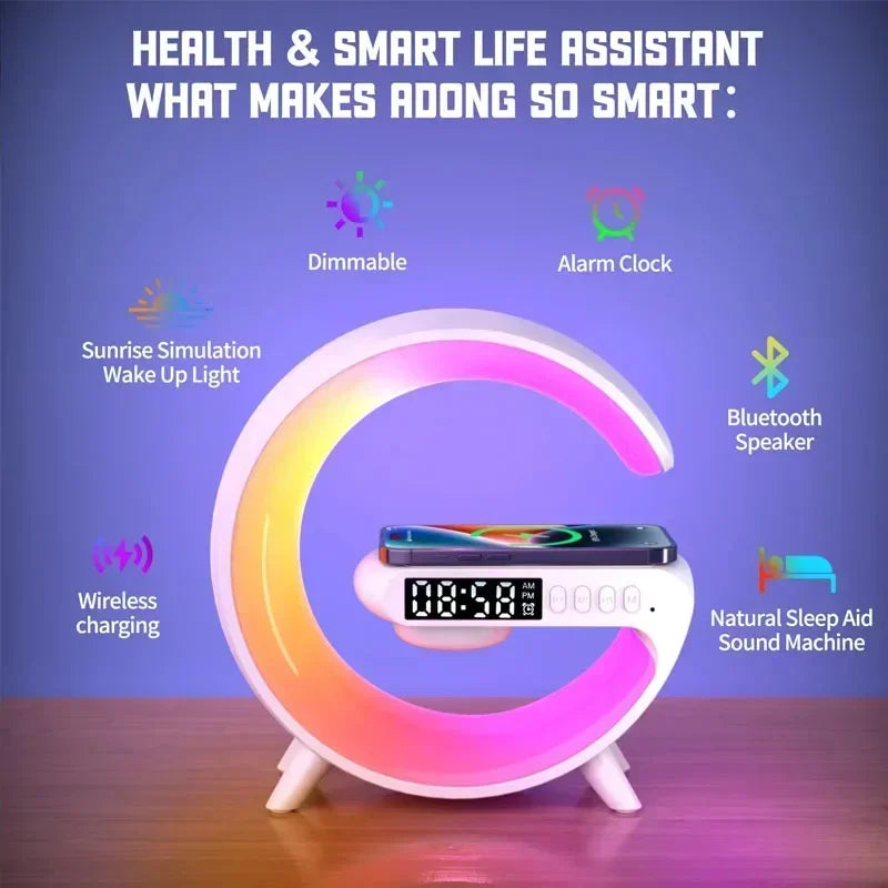 Wireless Charger Pad Stand Speaker RGB