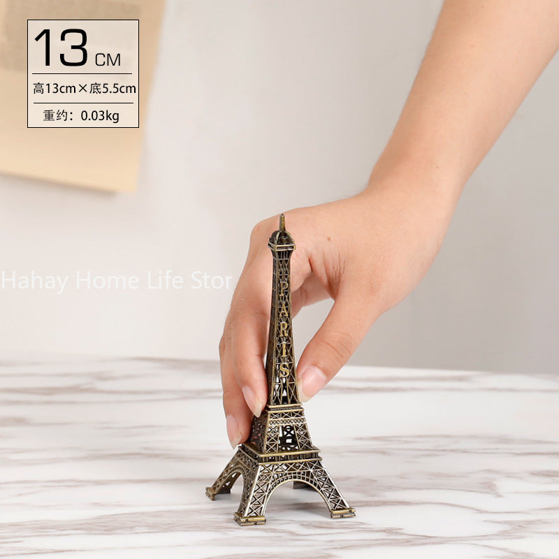 Bronze Paris Eiffel Tower Metal Crafts Home Decoration