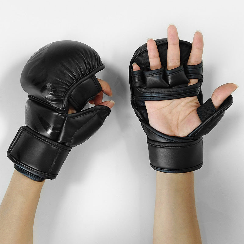 MMA Half Finger Thickened Boxing Gloves Professional