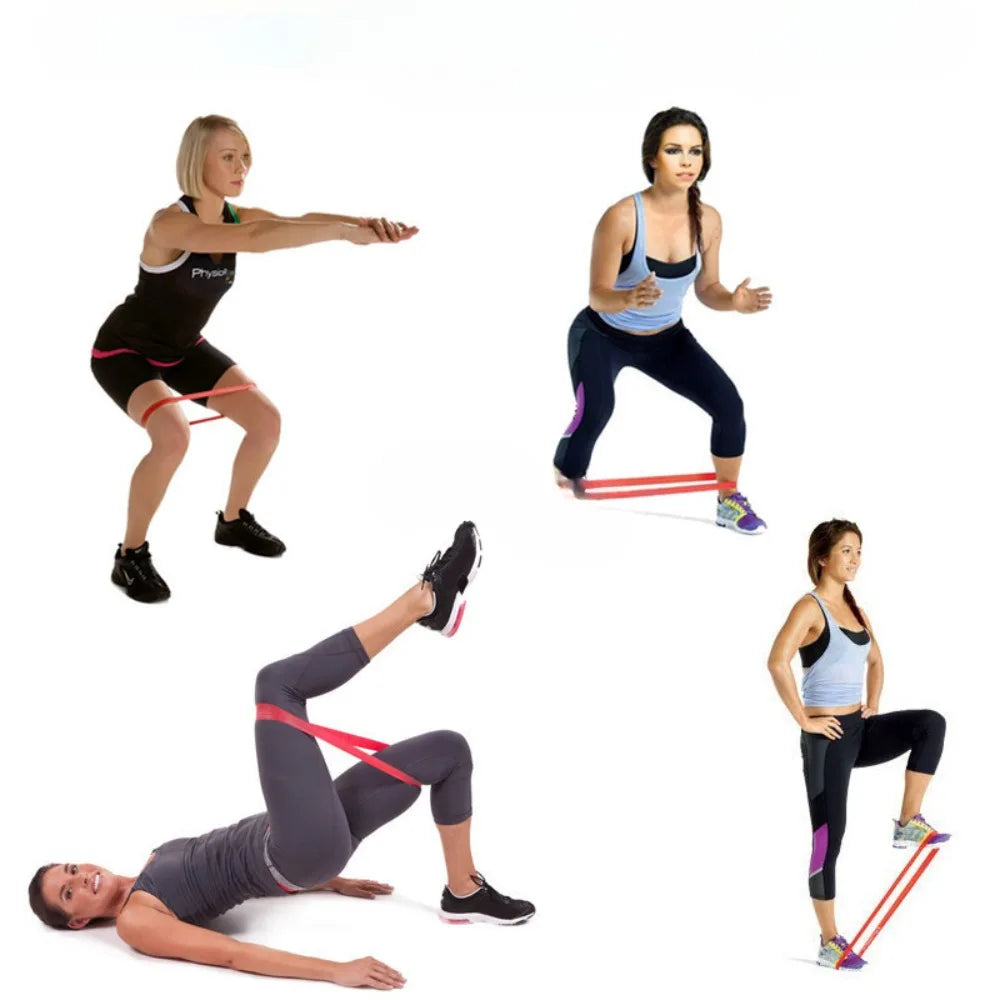 Gym Pilates Resistance Bands Portable Fitness Bodybuilding