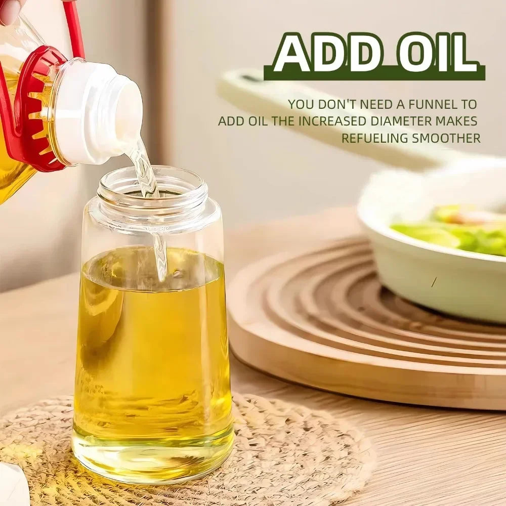 1-2PCS 2in1 Olive Oil Dispenser Bottle 500ml