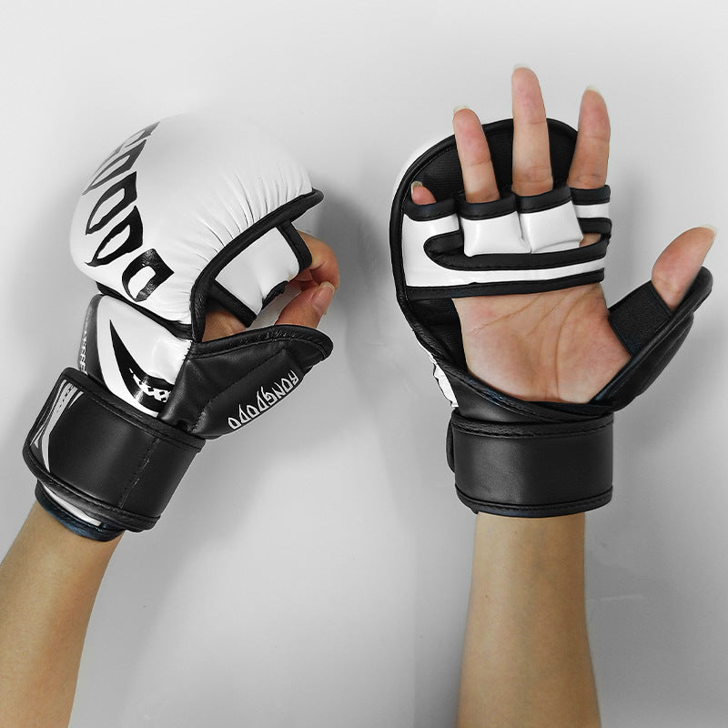 MMA Half Finger Thickened Boxing Gloves Professional