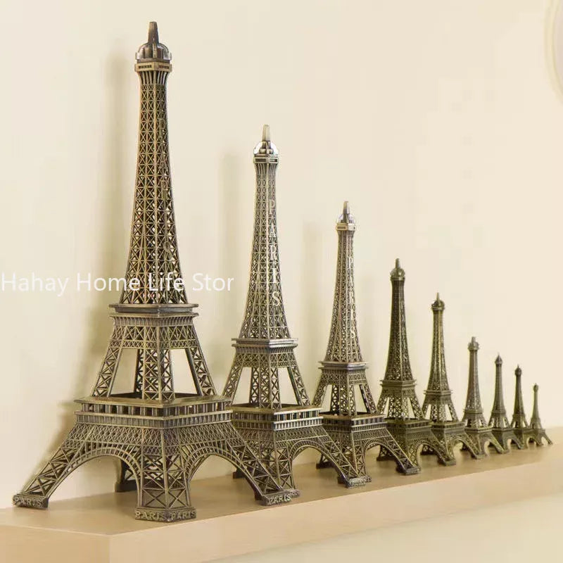 Bronze Paris Eiffel Tower Metal Crafts Home Decoration