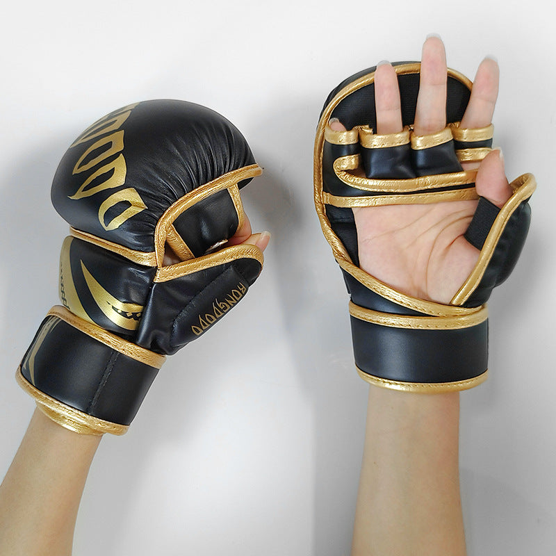 MMA Half Finger Thickened Boxing Gloves Professional
