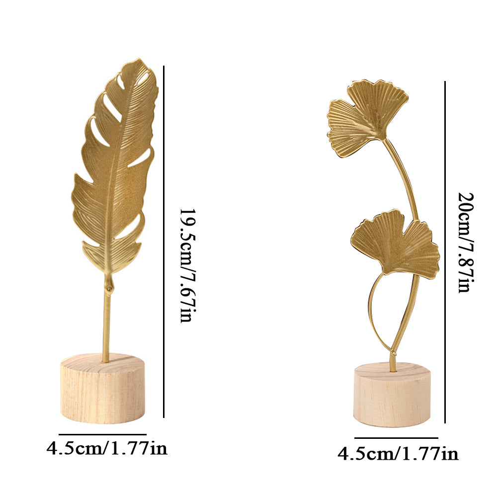 Nordic Gold Ginkgo Leaf Crafts Leaves