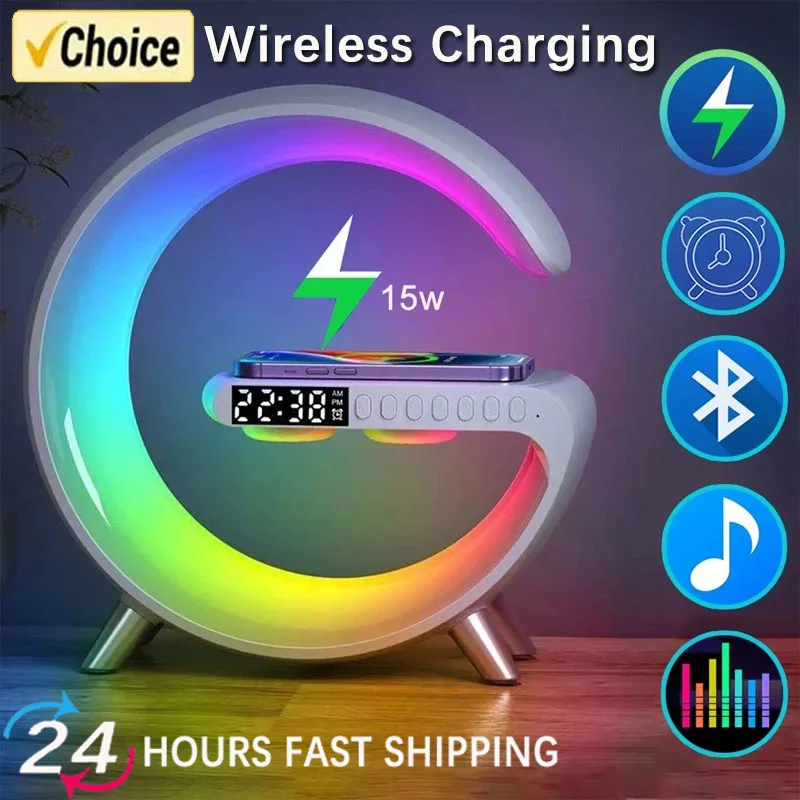 Wireless Charger Pad Stand Speaker RGB