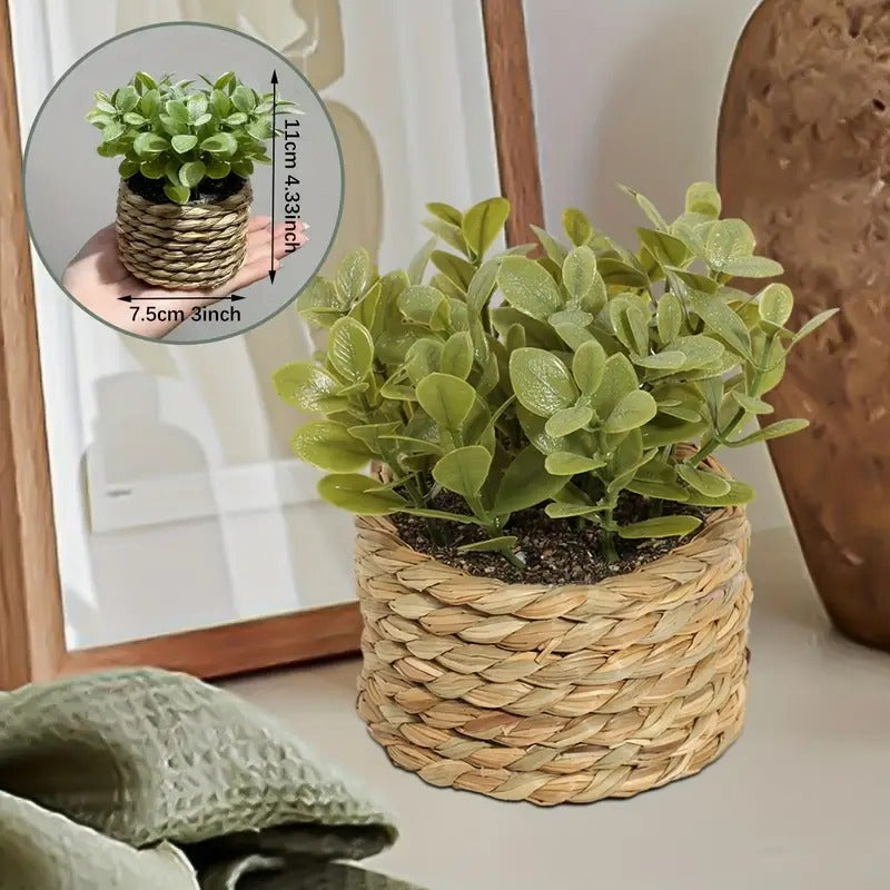 Potted Plant Small Fake Plants Indoor Home Decor
