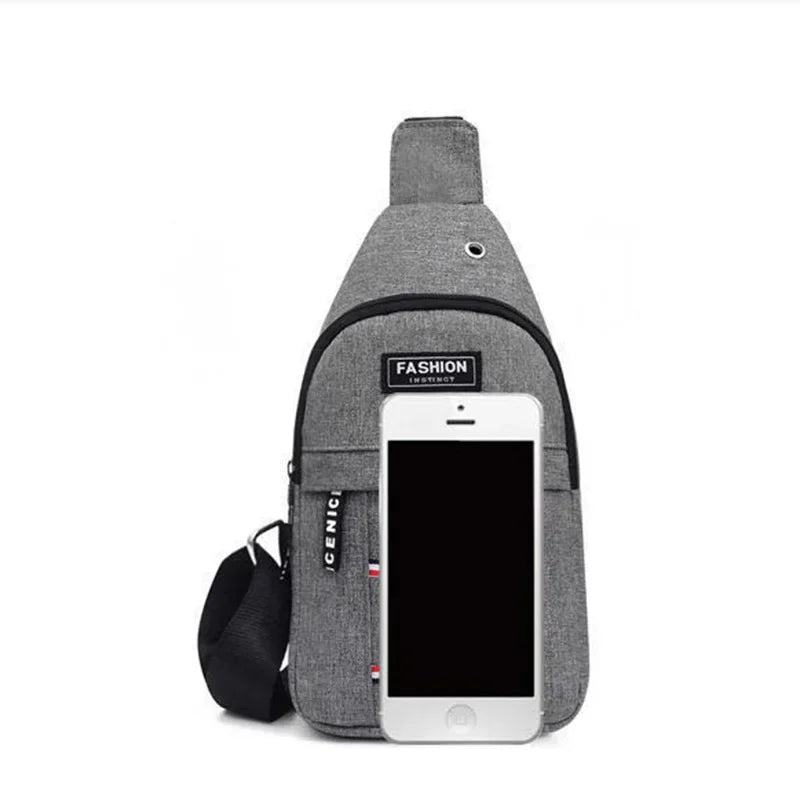 New Chest Bag Messenger Pack Men Simple - Water Resistant