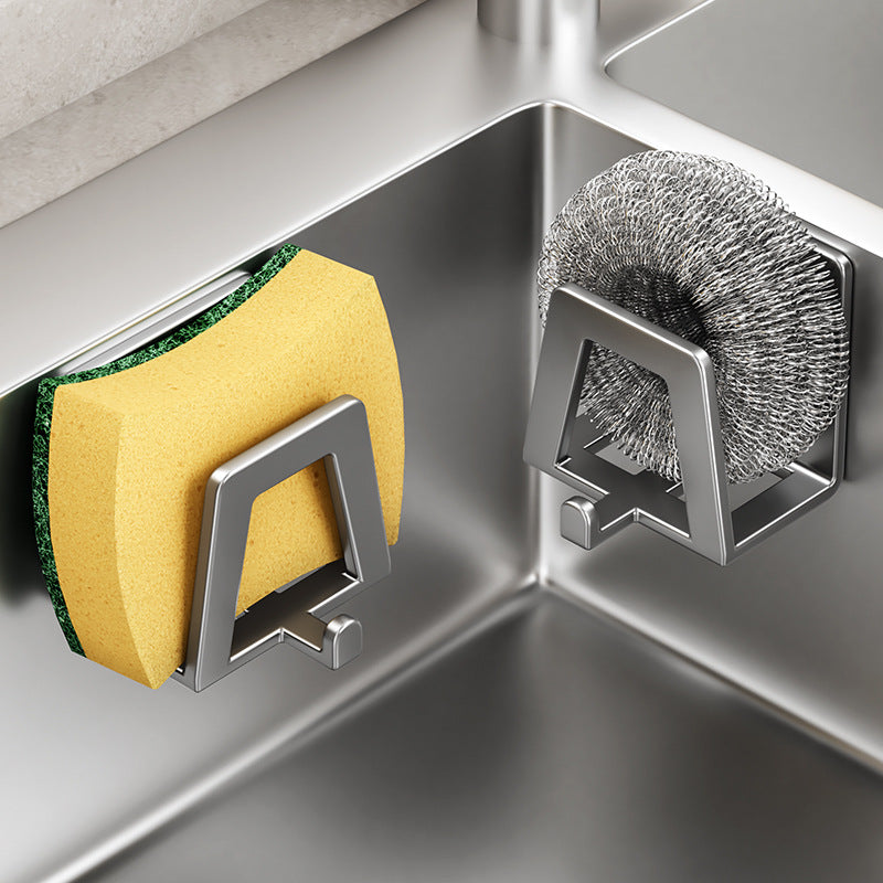 Stainless Steel Sponge Holder Self Adhesive Sink Drain