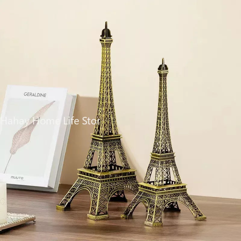 Bronze Paris Eiffel Tower Metal Crafts Home Decoration
