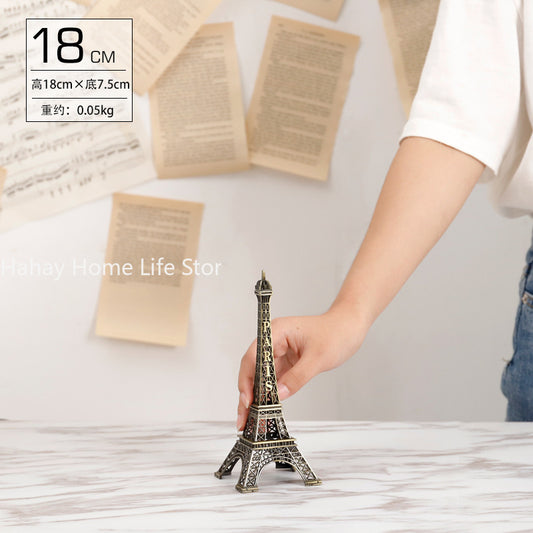 Bronze Paris Eiffel Tower Metal Crafts Home Decoration