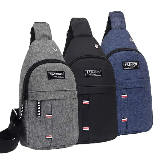 New Chest Bag Messenger Pack Men Simple - Water Resistant